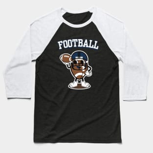 Retro American Football Mascot Baseball T-Shirt